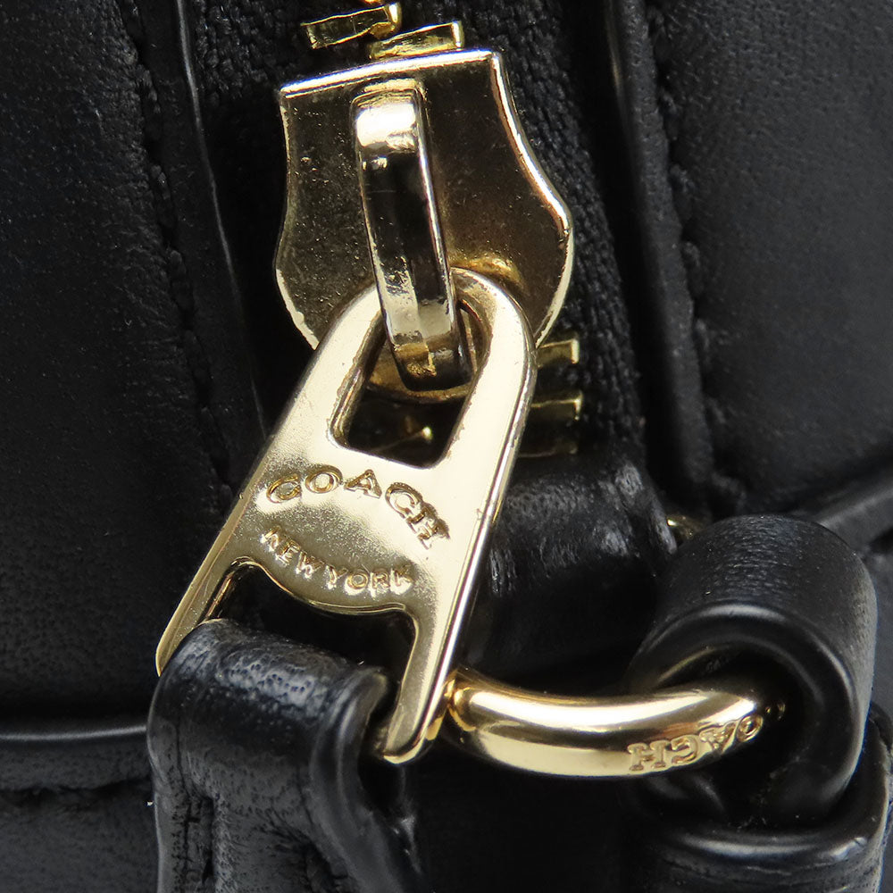 COACH Embossed Leather Shoulder Bag C5897