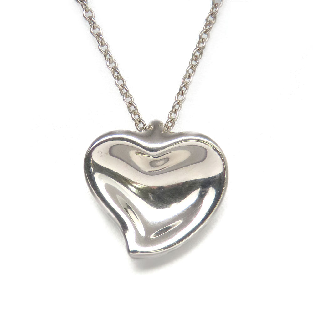 Tiffany & Co Silver 925 Curved Heart Necklace