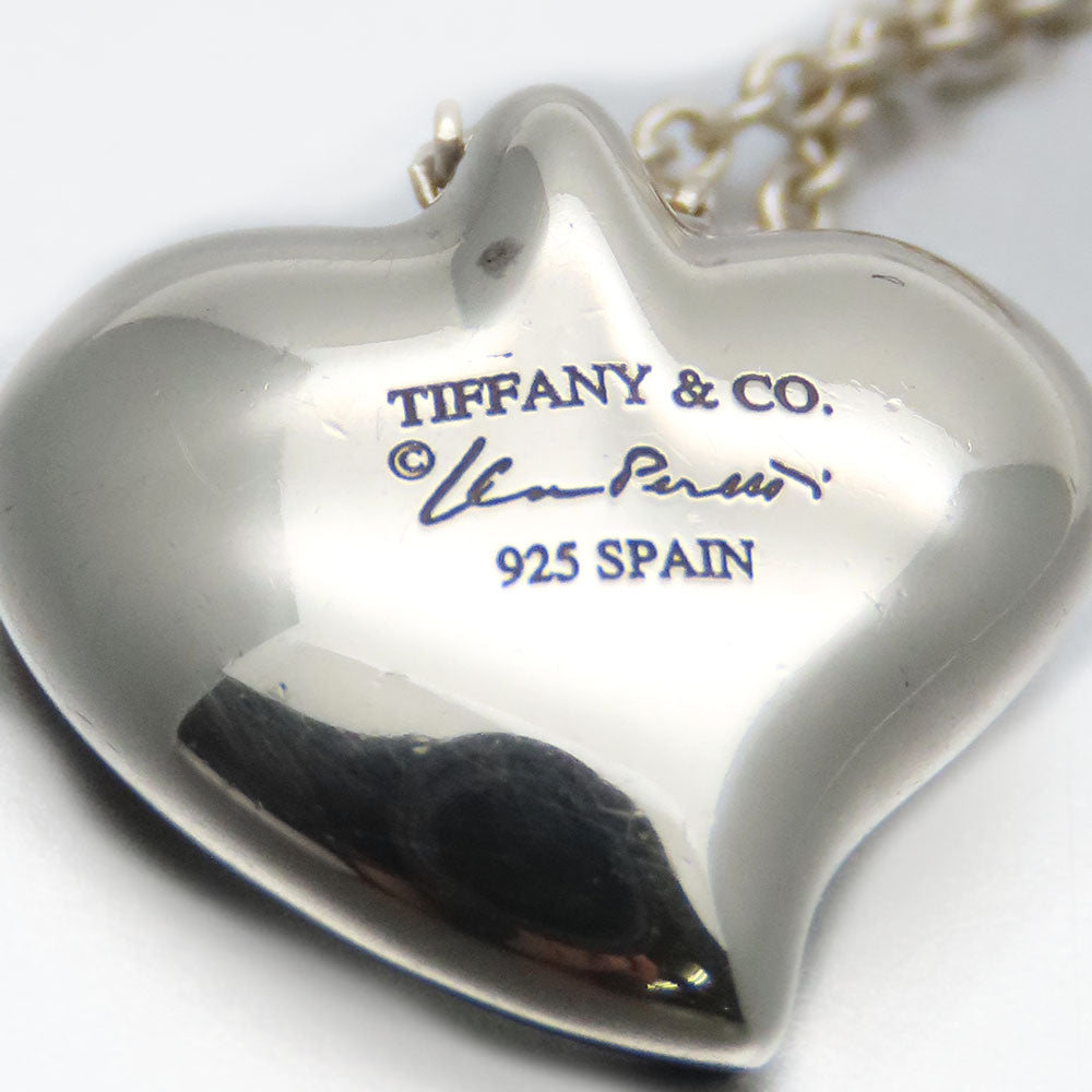 Tiffany & Co Silver 925 Curved Heart Necklace