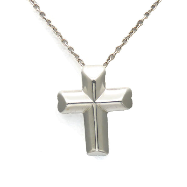 Tiffany & Co Silver Necklace Heart Cross