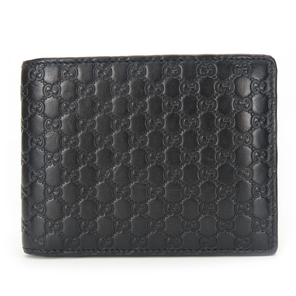 GUCCI Bifold Wallet 333042 Micro GG Leather