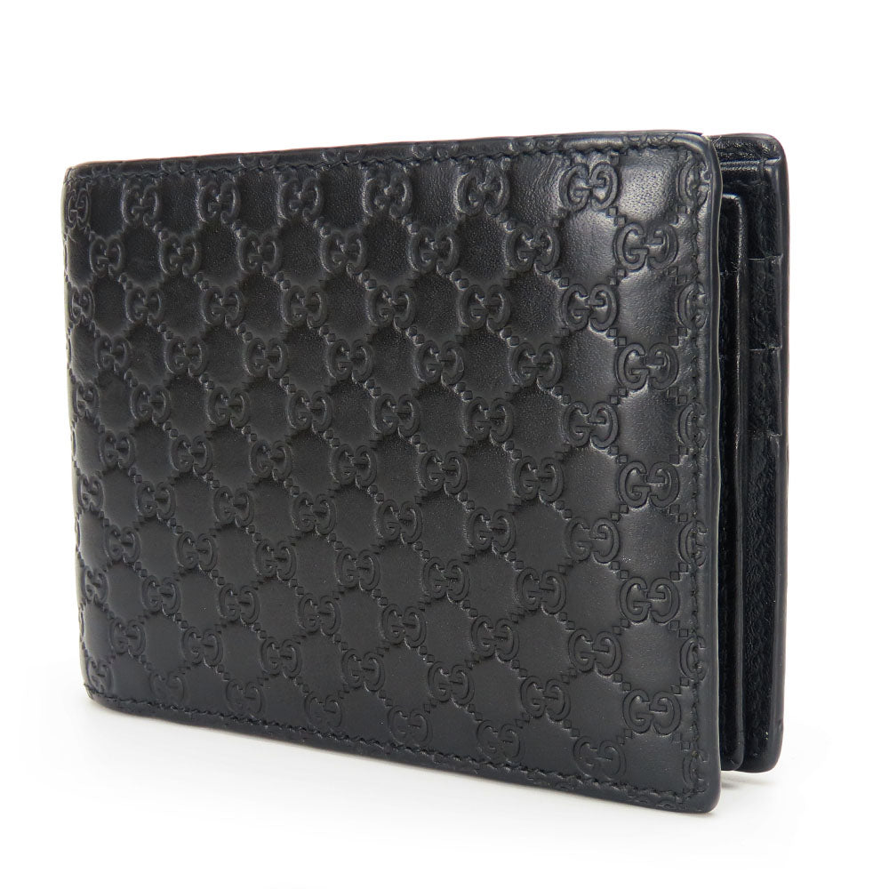 GUCCI Bifold Wallet 333042 Micro GG Leather