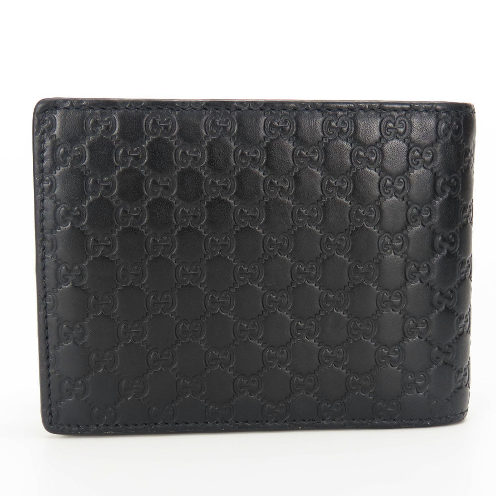 GUCCI Bifold Wallet 333042 Micro GG Leather