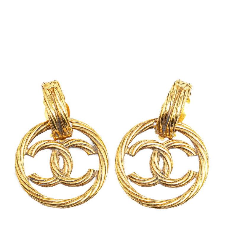 Chanel Gold Plated Earrings