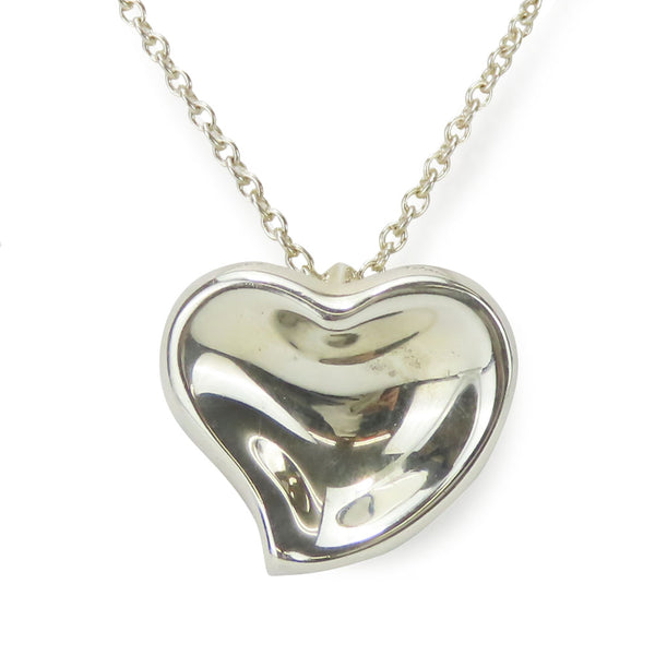 Tiffany & Co Silver 925 Curved Heart Necklace