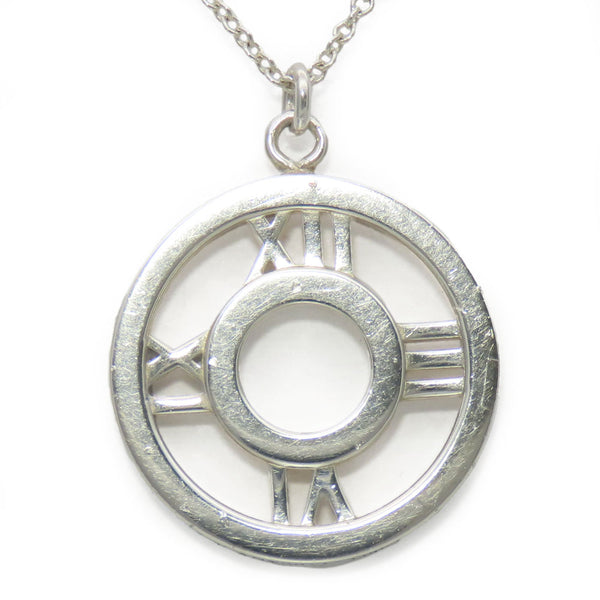 Tiffany & Co Atlas Medallion Silver Necklace