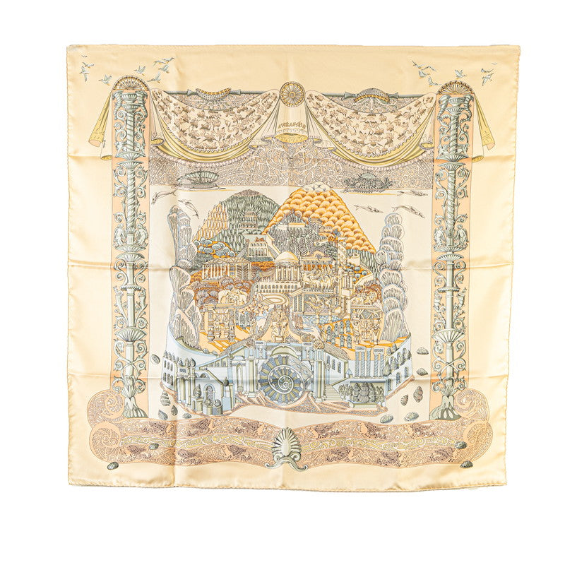 Hermes Silk Scarf 89cm x 89cm LATLANTIDE Atlantis in Great Condition