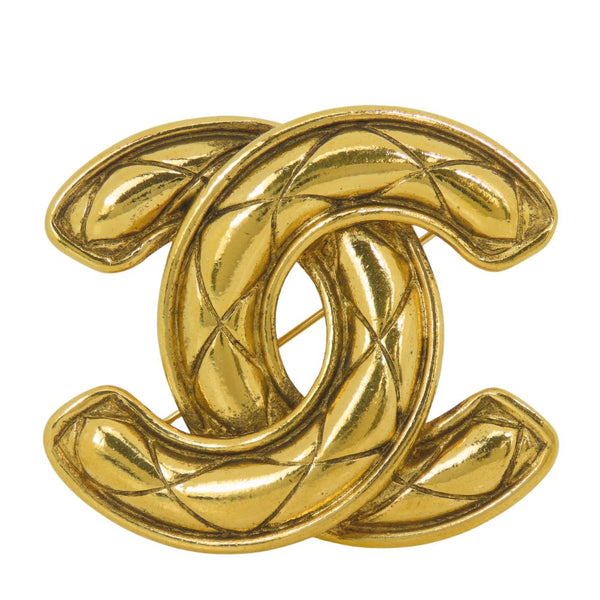Chanel COCO Mark Matelasse Stitch Brooch