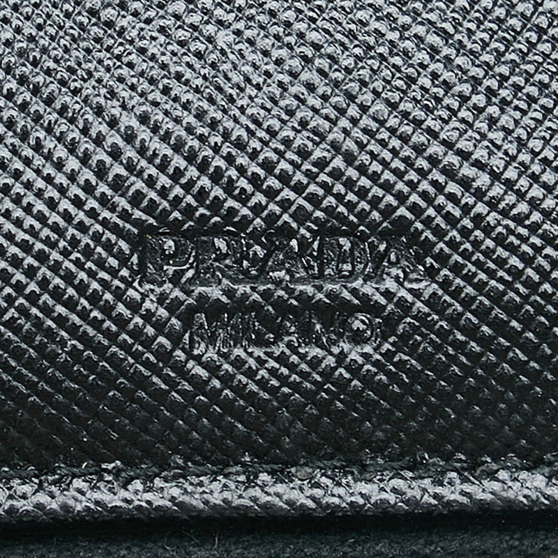 Prada Saffiano Leather Zip-Around Wallet 2M1264 in Very Good Condition