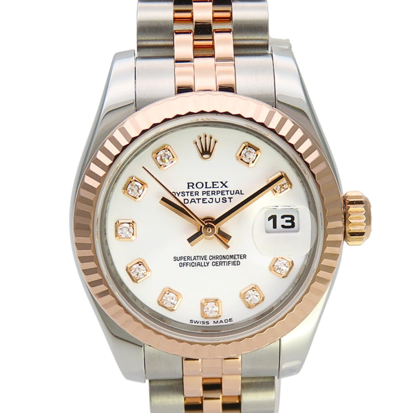 Rolex Datejust Au750 Everose Steel Automatic