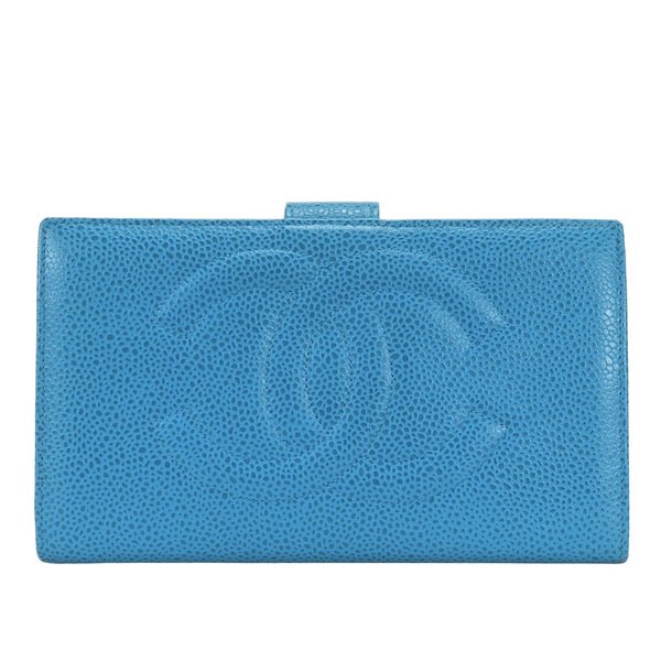 Chanel Coco Mark Caviarskin Bifold Wallet