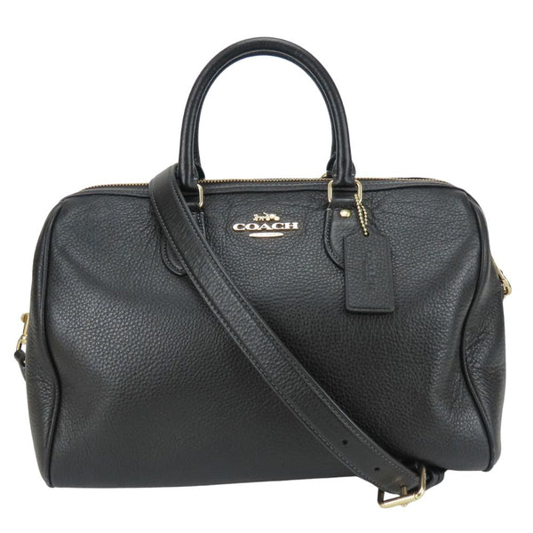 Coach Leather 2way Boston Bag