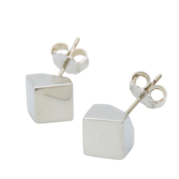 Tiffany & Co. Silver Square Pierced Earrings