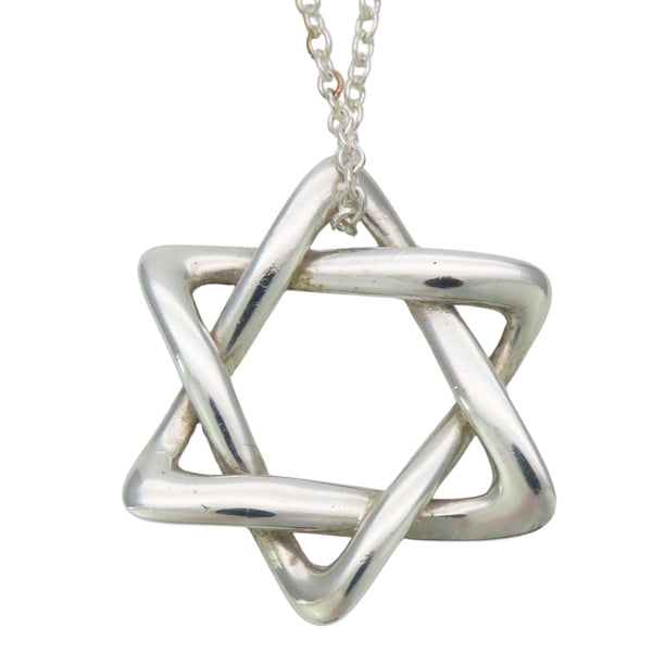 Tiffany&Co. Star of David Silver Necklace