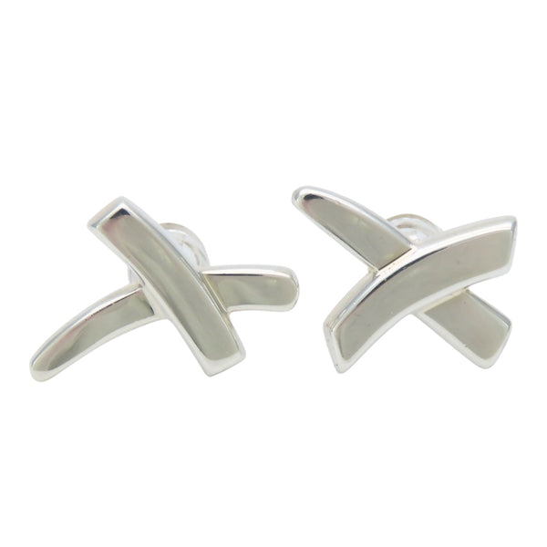 Tiffany&Co. Paloma Picasso Kiss Silver Earrings
