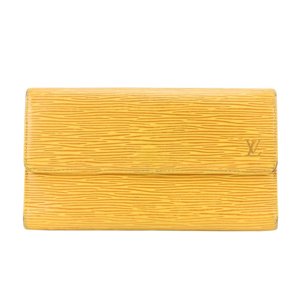 Louis Vuitton Porte Tresor International Epi long tri fold wallet