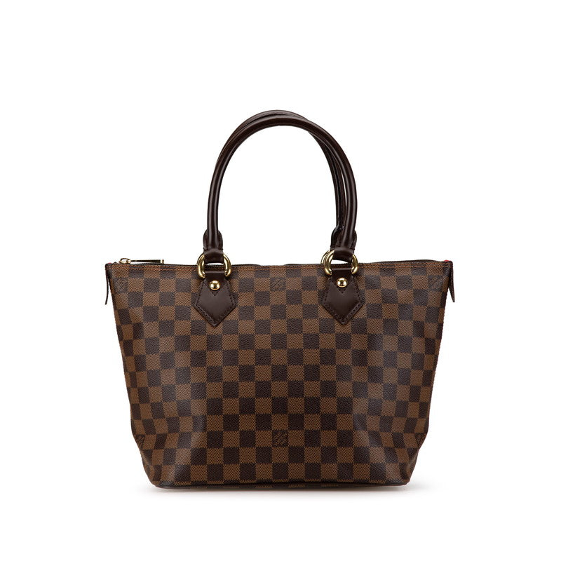 Louis Vuitton Damier Saleya PM Handbag Brown