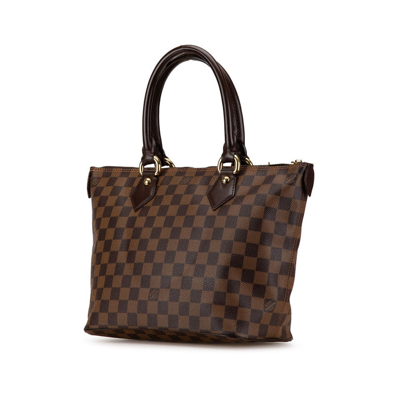 Louis Vuitton Damier Saleya PM Handbag Brown