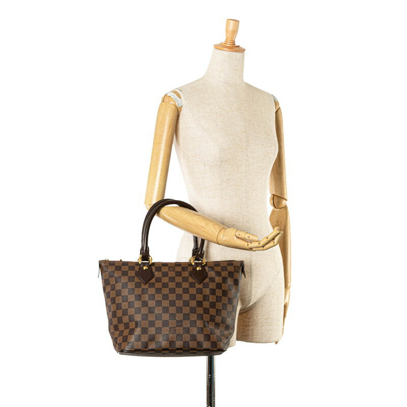 Louis Vuitton Damier Saleya PM Handbag Brown