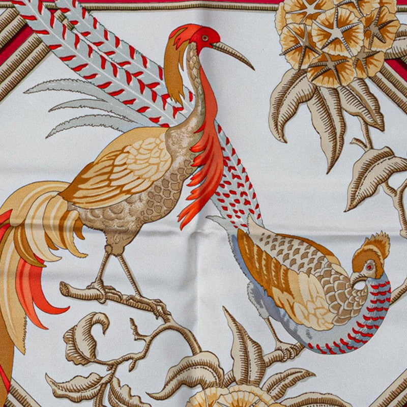 Hermes Carre 90 Caraibes Scarf Cotton Scarf in Excellent condition