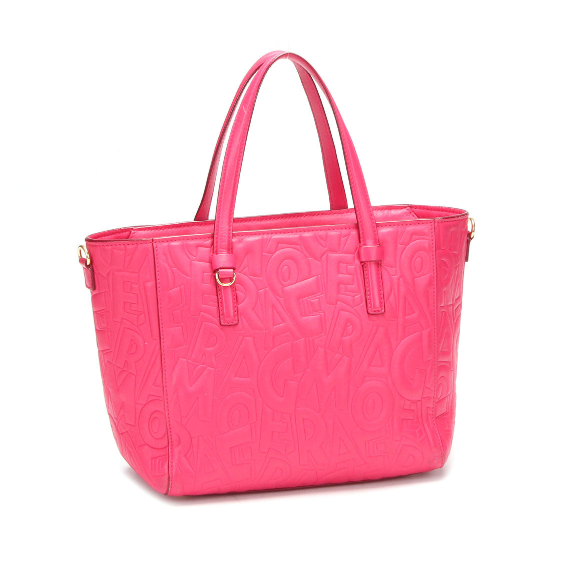 Logo Embossed Leather Bonnie Tote