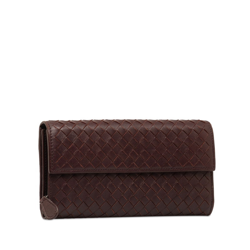 Bottega Veneta Intrecciato Long Wallet Leather Long Wallet 150509 in Good condition