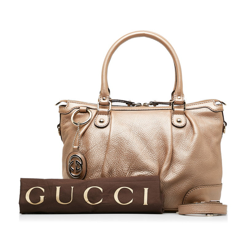 Gucci Leather Sukey Handbag  Leather Handbag 247902 in Good condition