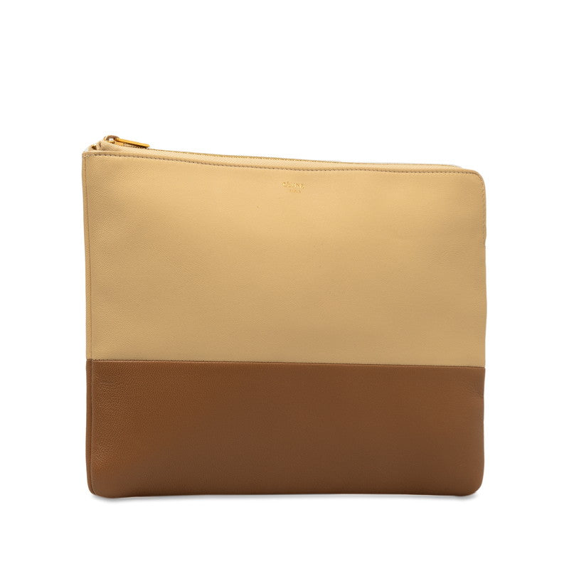 Bicolor Solo Leather Pouch