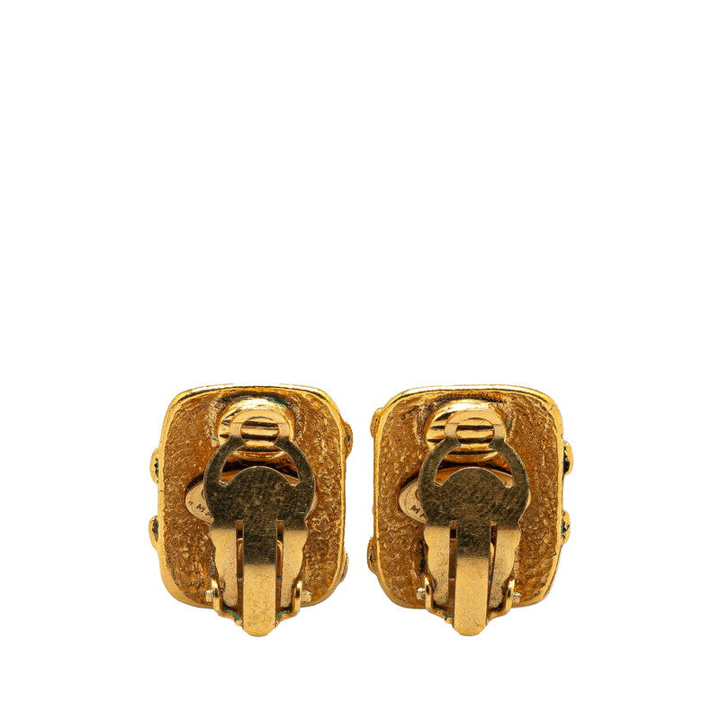 Chanel Vintage Coco Mark Square Earrings