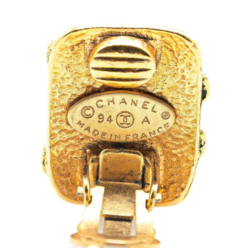 Chanel Vintage Coco Mark Square Earrings