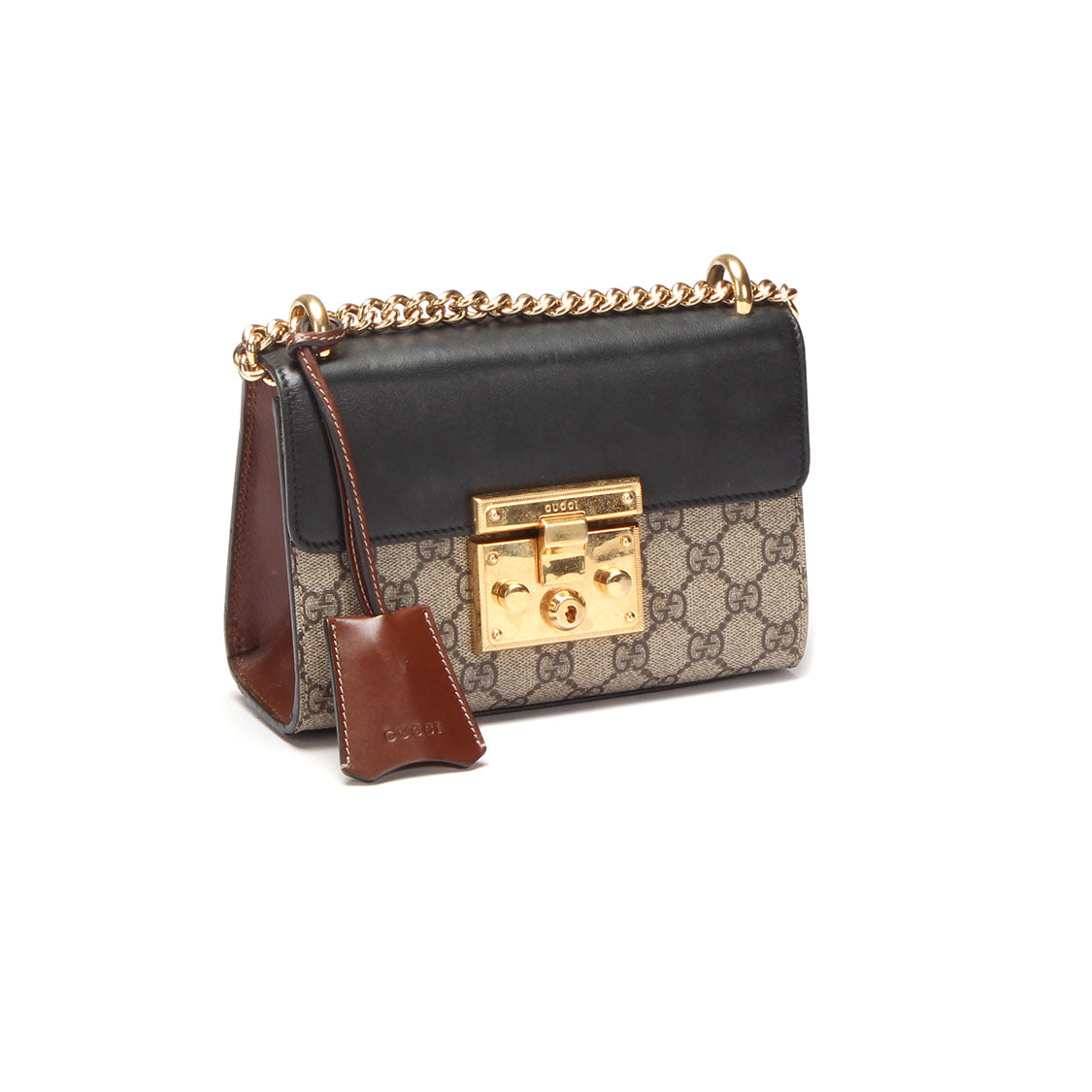 Small GG Supreme Padlock Shoulder Bag 409487