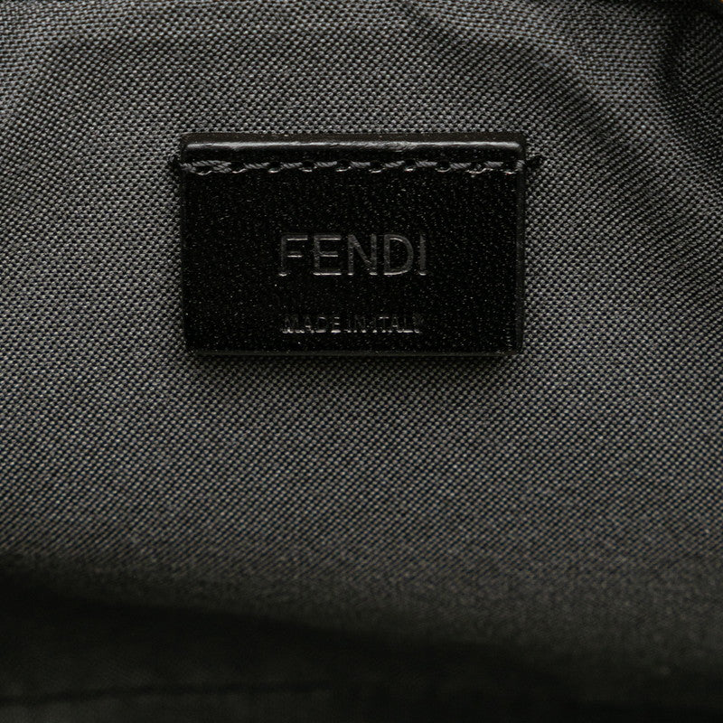 Fendi Zucca Shoulder Bag Gray PVC Leather