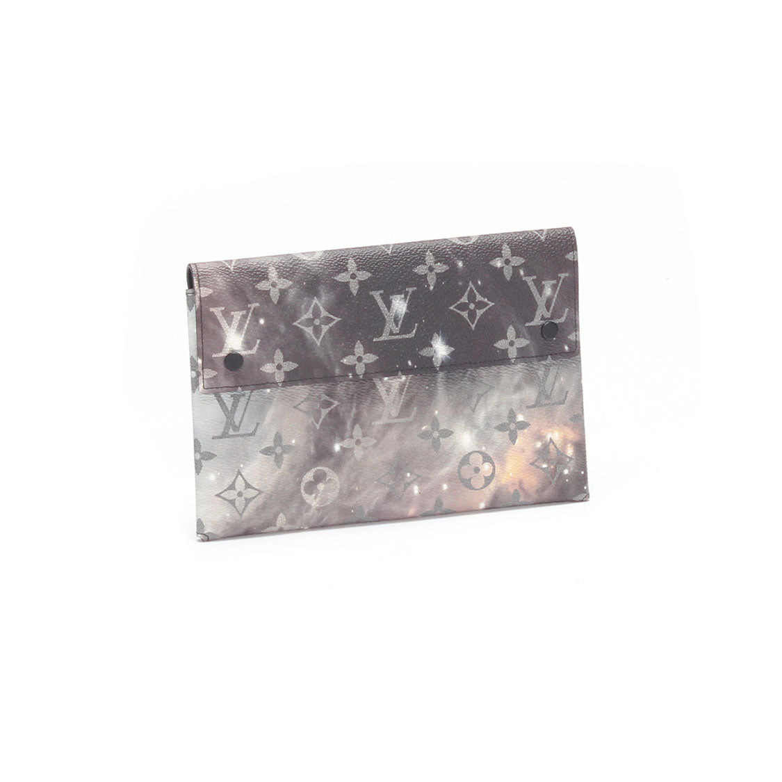 Louis Vuitton Monogram Galaxy Small Alpha Pochette  Canvas Long Wallet in Excellent Condition