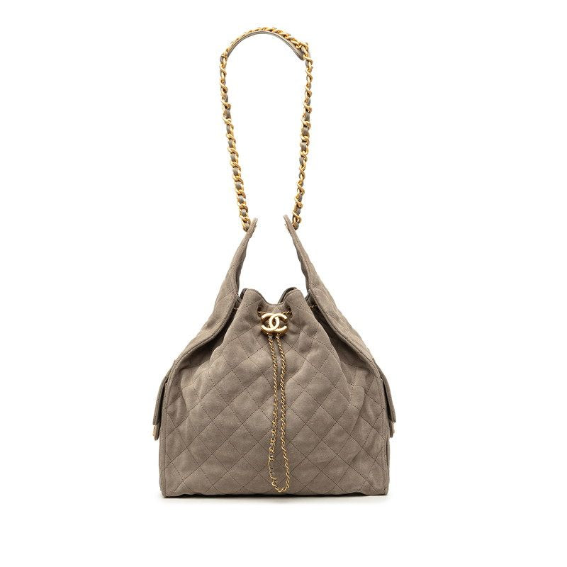 Chanel Suede Chain Shoulder Bag