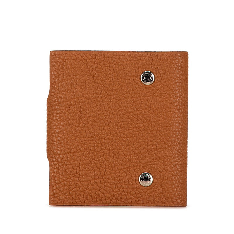 Hermes Agenda Ulysse Mini Notebook Cover Brown Clemence in Very Good Condition