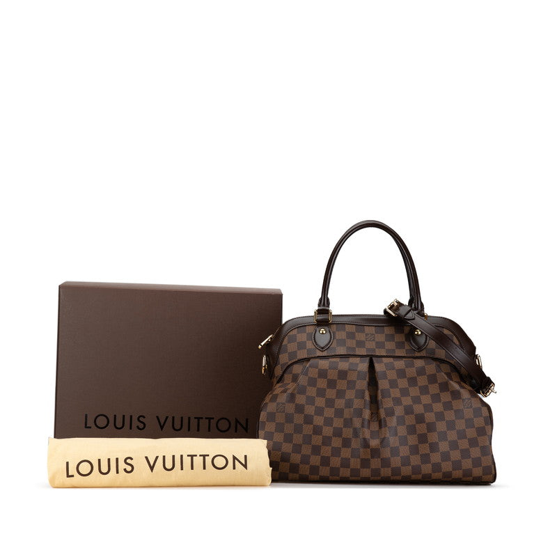 Louis Vuitton Trevi GM Handbag Brown PVC Leather