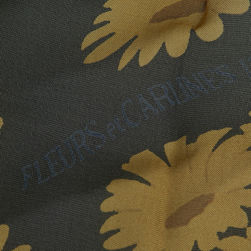 Hermes Silk Scarf FLEURS et CARLINES