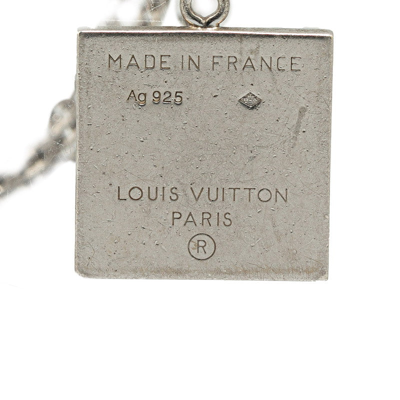 Louis Vuitton Silver Necklace M65363 in Very Good Condition