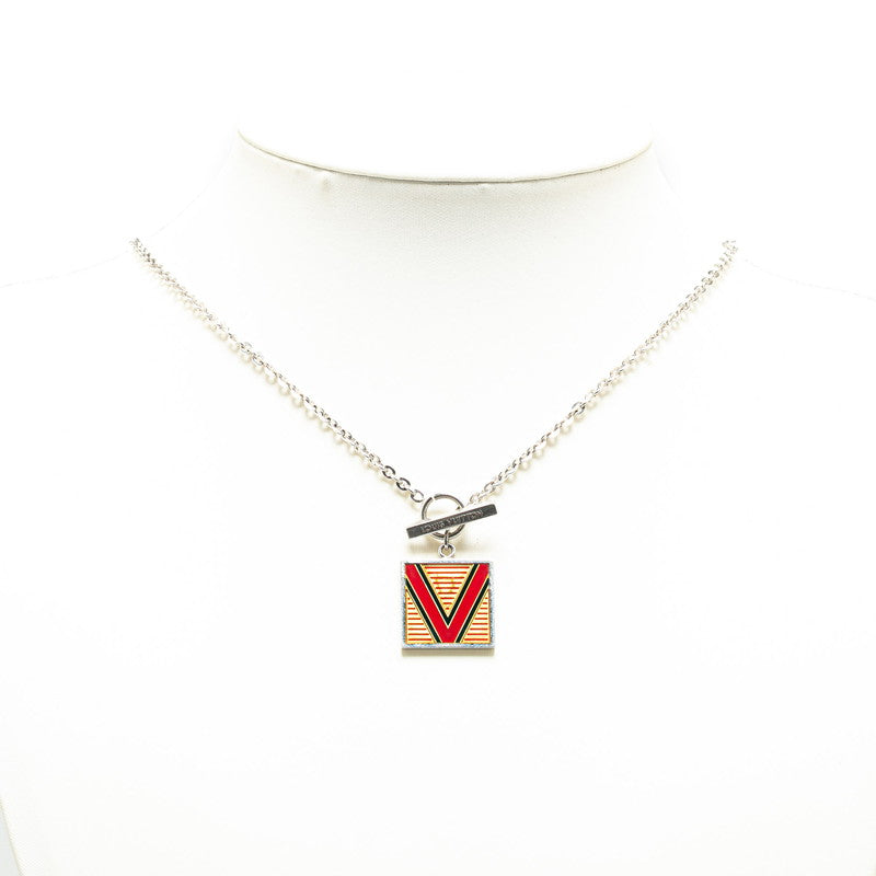 Louis Vuitton Silver Necklace M65363 in Very Good Condition