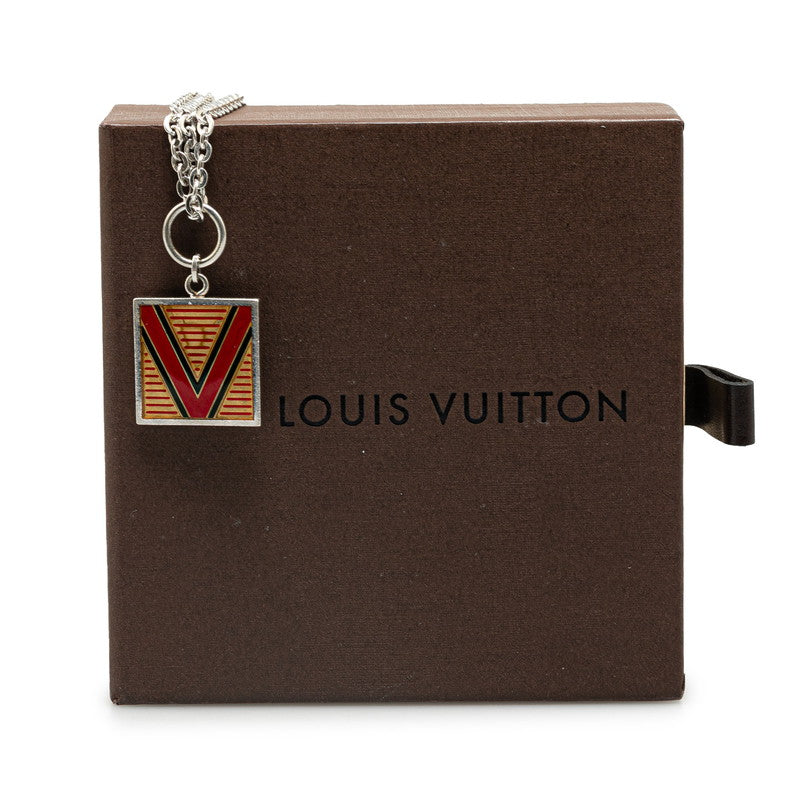 Louis Vuitton Silver Necklace M65363 in Very Good Condition