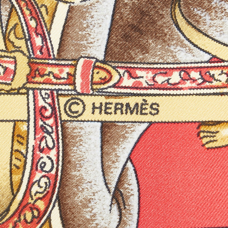 Hermes Silk Scarf Presentation de Chevaux