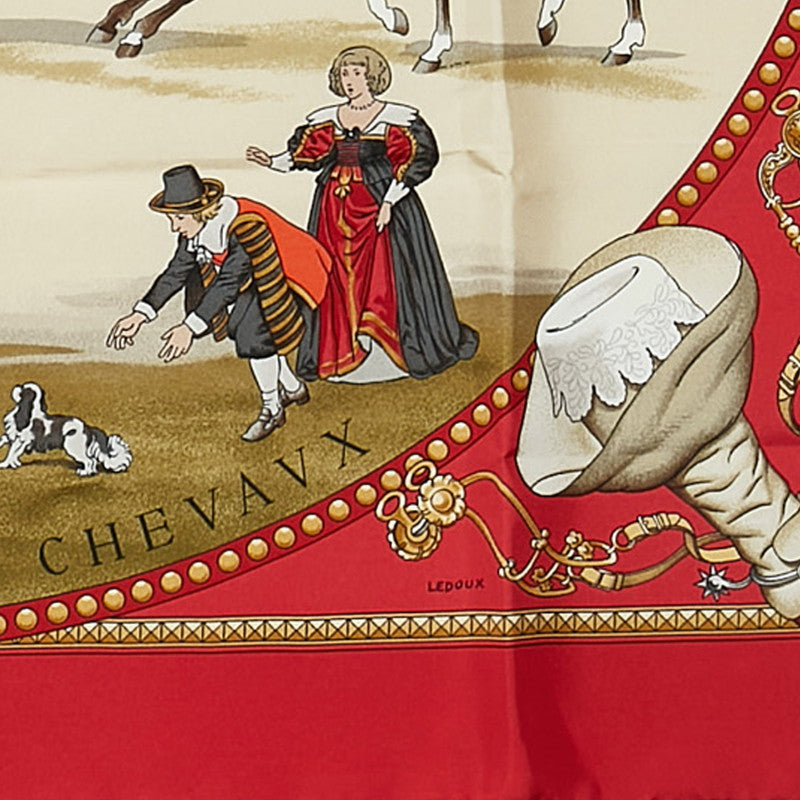 Hermes Silk Scarf Presentation de Chevaux in Great Condition