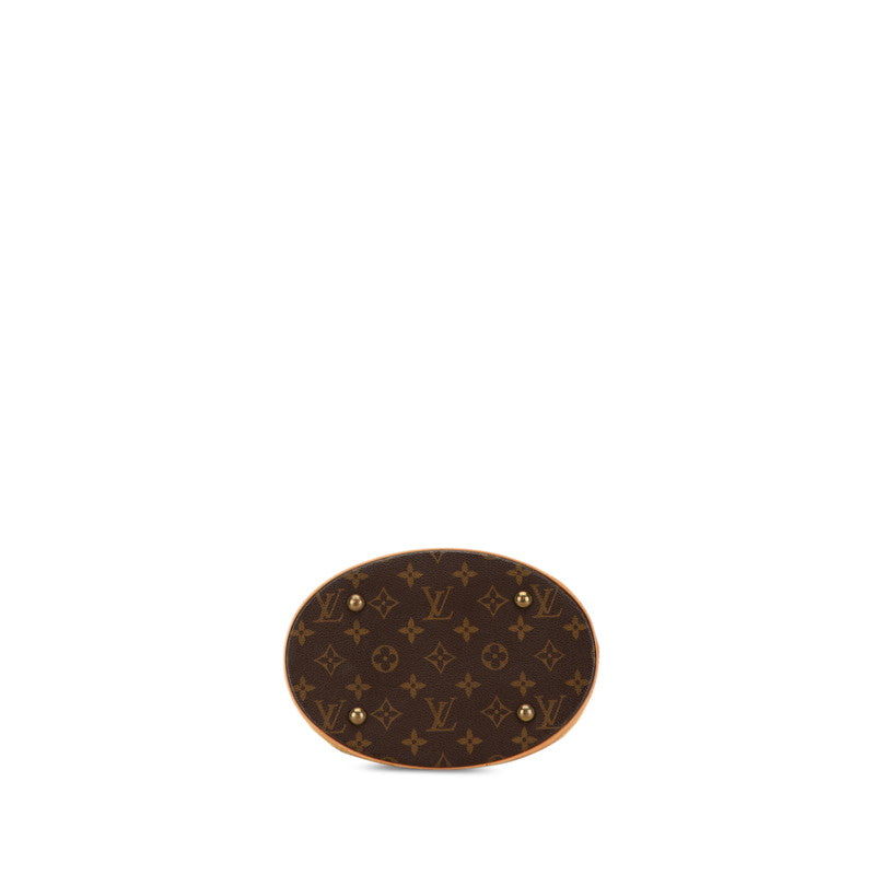 Louis Vuitton Monogram Petit Bucket PM Tote Bag