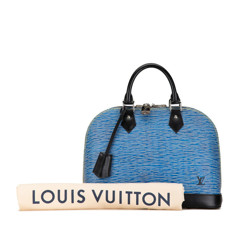 Louis Vuitton Alma PM Denim Leather Handbag M51052