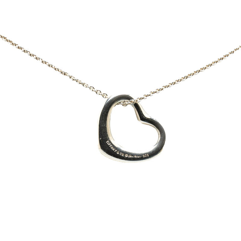 Tiffany & Co Open Heart Necklace Silver