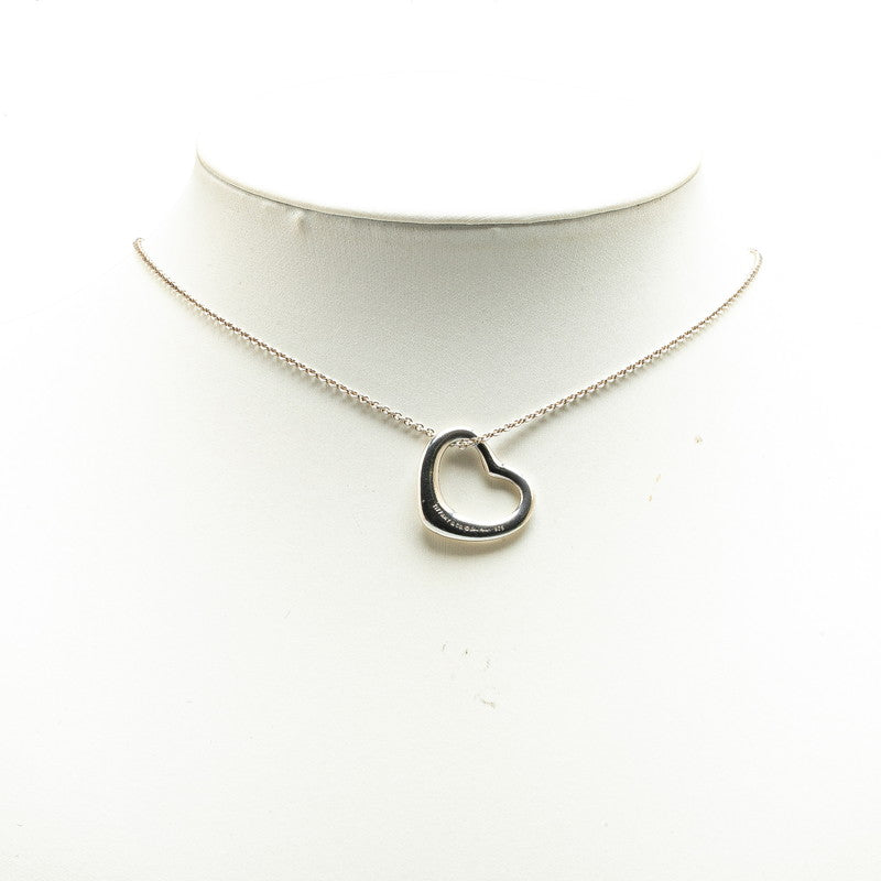 Tiffany & Co Open Heart Necklace Silver