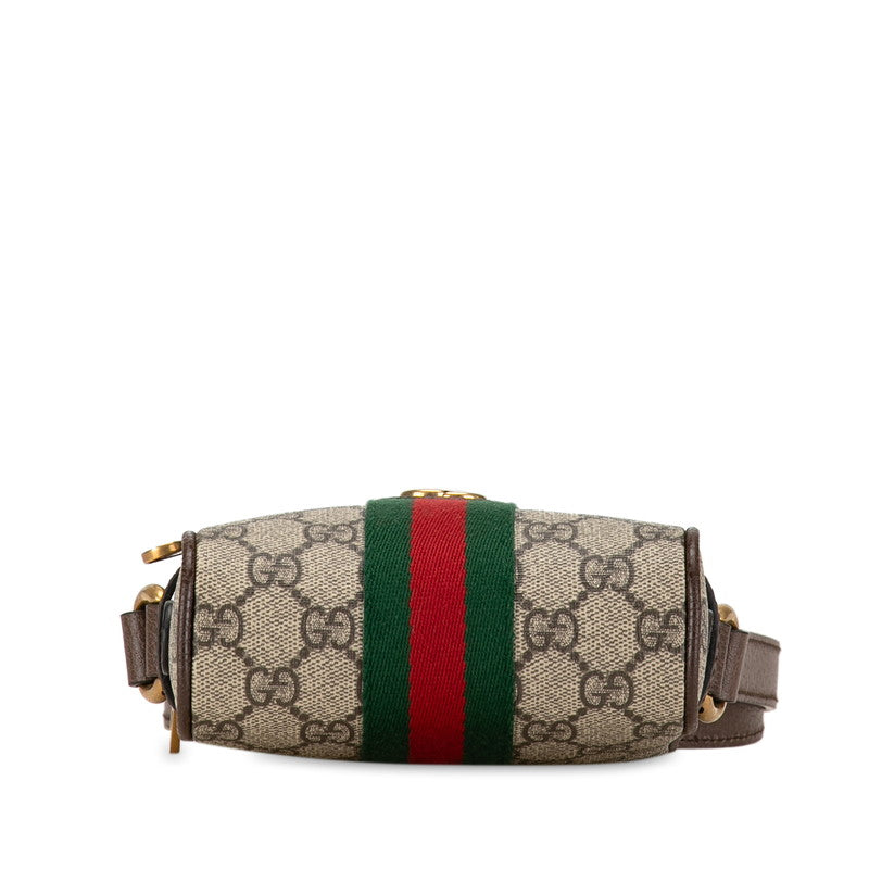 Gucci GG Supreme Ophidia Shoulder Bag PVC Leather 598127