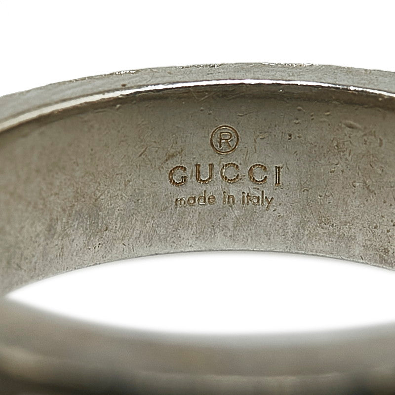 Gucci SV925 Silver GG Logo Cutout Ring