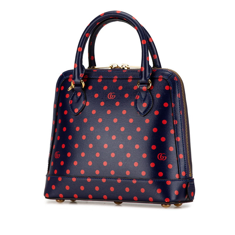 Gucci Leather Horsebit 1955 Polka Dot Small Handbag 621220