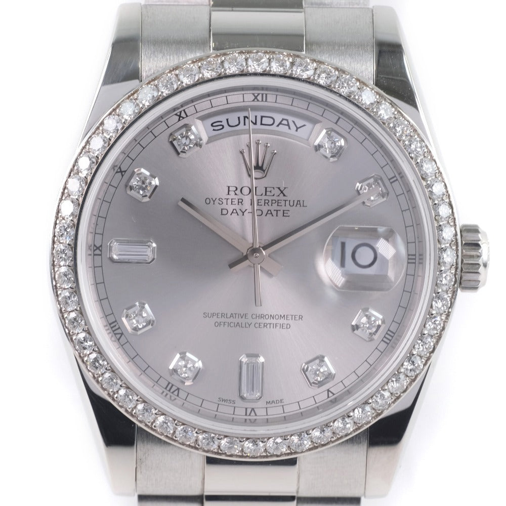 Rolex Day-Date 118346A Platinum Automatic Watch